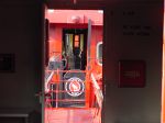 A look through part of the inside of the MKT 5 Caboose. 